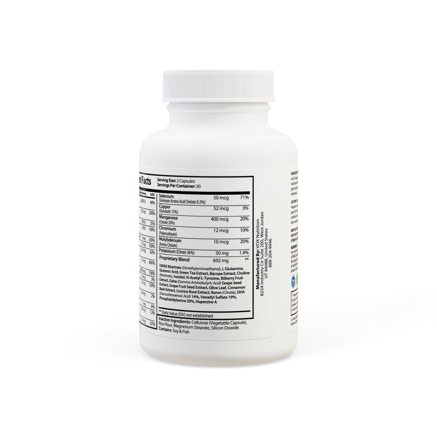 Brain Support Complex for Grown Men - 60 Capsules